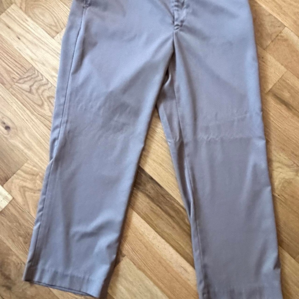 Saddlebred Gray Straight Leg Dress Chino Pants Mens 34x31